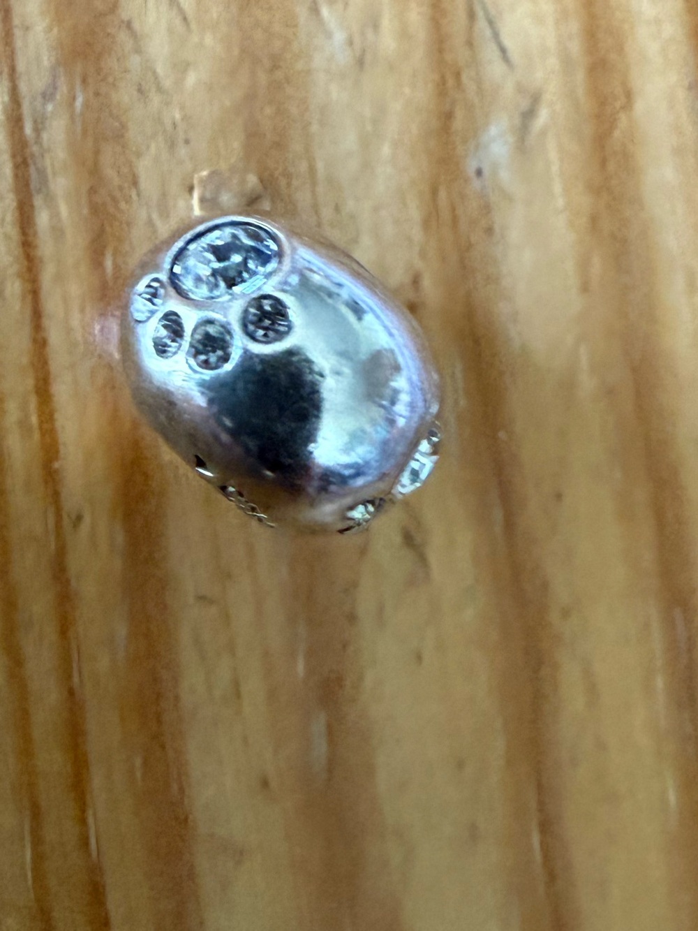 Chamilia Charm - S925 Crystal Paw Swarovski EUC